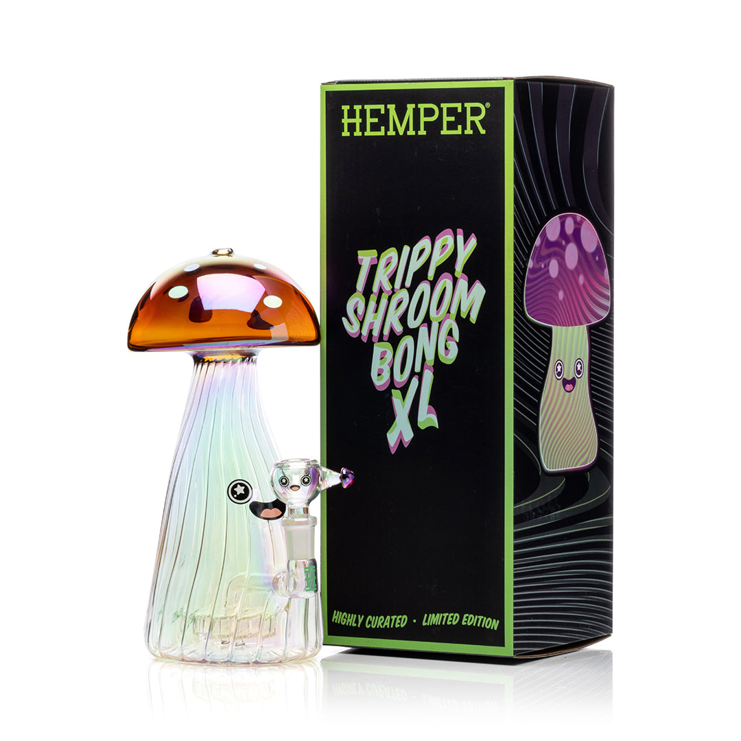 Hemper 9.5” XL Trippy Shroom Bong 🍄