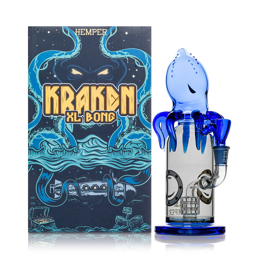 Hemper 9.5” XL Glass Kraken Bong 🐙