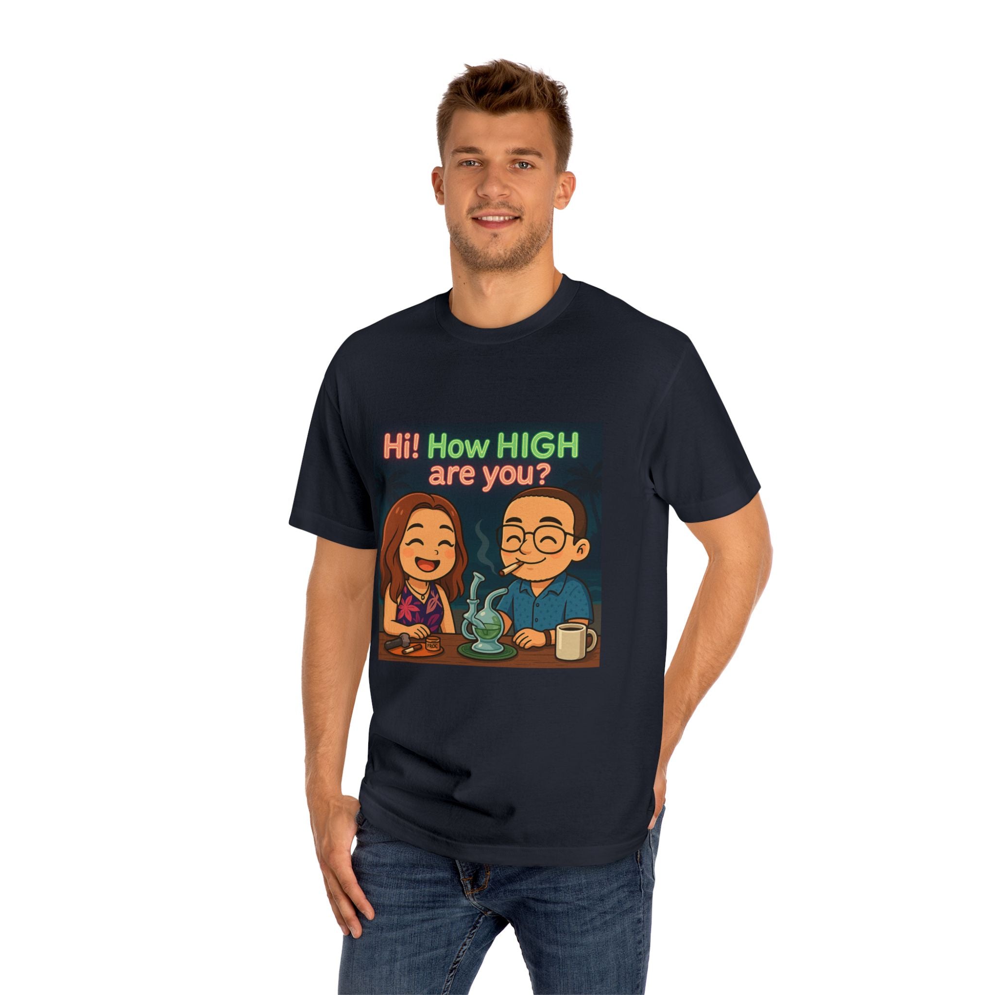 Unisex Classic Tee - Fun & Chill Vibe, Perfect for Cannabis Enthusiasts, Casual Style, Great for Parties & Gatherings, Gift Idea